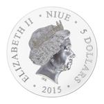 Silver Fifty Grams 2015 St George: Photo Coin, Niue, Silver Fifty Grams 2015 St George / thumbnail