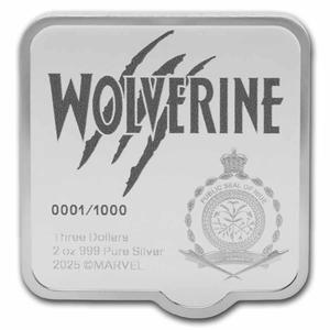 Niue / Silver Two Ounces 2025 Wolverine - obverse photo