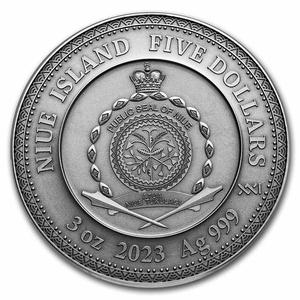 Niue / Silver Three Ounces 2023 Divine Faces of the Sun - Vishnu - obverse photo