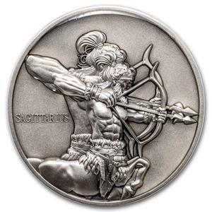 Niue / Silver Five Ounces 2024 Zodiac - Sagittarius - obverse photo