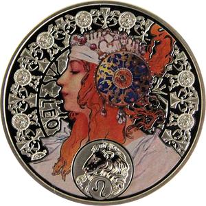 Niue / Silver Ounce 2011 Mucha - Leo - reverse photo
