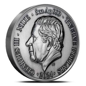 Niue / Silver Five Ounces 2024 Gemini - obverse photo