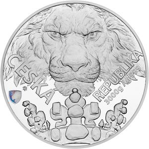 Niue / Silver Three Kilos 2023 Czech Lion - reverse photo