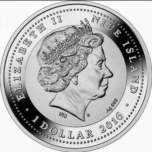 Niue / Silver Half Ounce 2016 Asian Elephant - obverse photo