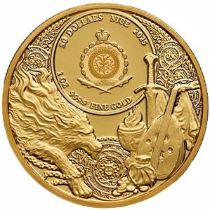 Niue / Gold Ounce 2025 The Witcher - Baptism of Fire - obverse photo