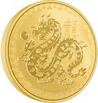 Niue / Gold Ounce 2024 Year of the Dragon - reverse photo