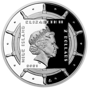 Niue / Silver Ounce 2021 Polar Explorers - South Pole - obverse photo
