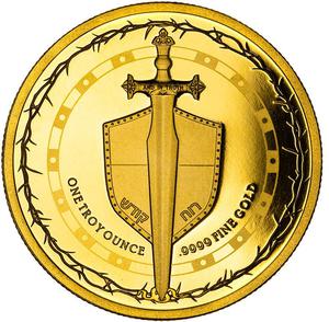 Niue / Gold Ounce 2023 Sword of Truth - reverse photo