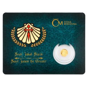 Niue / Gold Half Gram 2021 Saint James the Elder - reverse photo