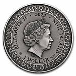 Niue / Silver Ounce 2022 Tariel Fighting the Wild Beasts - obverse photo