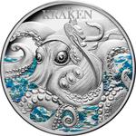 Silver Two Ounces 2023 Mythical Creatures - The Kraken: Photo Coin, Niue, Silver Two Ounces 2023 The Kraken / thumbnail