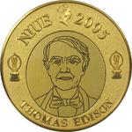Niue / Gold Ounce 2005 Thomas Edison - Electric Bulb - obverse photo