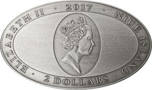 Niue / Silver Ounce 2017 Animal Skins - Kitty Cat - obverse photo