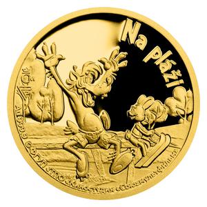 Niue / Gold Tenth-Ounce 2021 Just You Wait - On the Beach - reverse photo