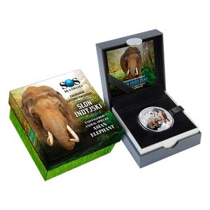 Niue / One Dollar Silver 2014 Asian Elephant - obverse photo