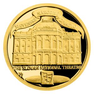 Niue / Gold Half Gram 2020 Slovak National Theatre - obverse photo