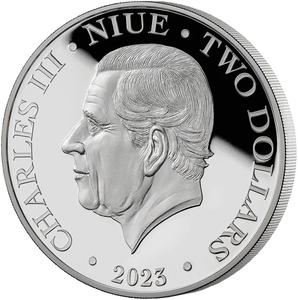 Niue / Silver Ounce 2023 Alice's Tea Party - obverse photo