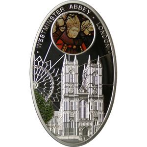 Niue / Silver Ounce 2010 Gothic Cathedrals - Westminster Abbey - reverse photo
