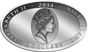 Niue / Silver Ounce 2014 Animal Skins - Housefly - obverse photo