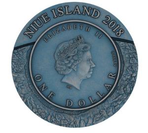 Niue / Silver Two Ounces 2018 Pingualuit Meteorite - obverse photo