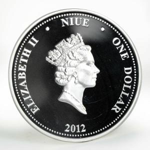 Niue / Silver Ounce 2012 Alexander Nevsky - obverse photo