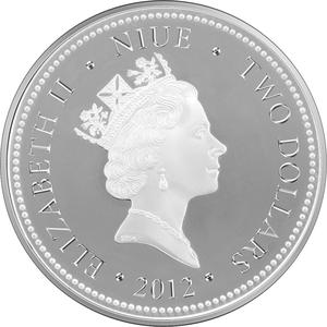 Niue / Silver Ounce 2012 Feng Shui - Koi Fish - obverse photo