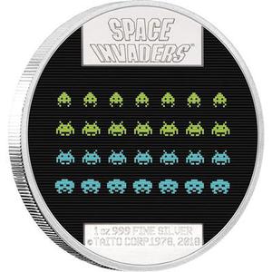 Niue / Silver Ounce 2018 Space Invaders - reverse photo