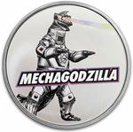 Niue / Silver Ounce 2024 Godzilla - Mechagodzilla / Coloured Reverse - reverse photo