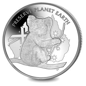Niue / Silver Ounce 2020 Preserve the Planet - Australian Koala - reverse photo