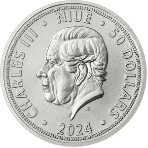 Niue / Palladium Ounce 2024 Czech Lion - obverse photo