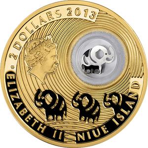 Niue / Silver Ounce 2013 Elephant - obverse photo
