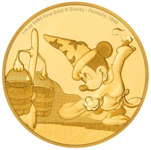 Niue / Gold Quarter Ounce 2017 Mickey - Fantasia - obverse photo