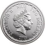 Silver Ounce 2018 Double Dragon: Photo Coin, Niue, Silver Ounce 2018 Double Dragon / thumbnail