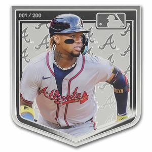 Niue / Silver Three Ounces 2025 MLB - Ronald Acuna Jr. - reverse photo