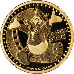 Niue / Gold Ounce 2014 Disney - Donald Duck - reverse photo
