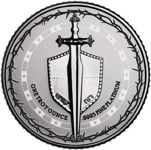 Niue / Platinum Ounce 2023 Sword of Truth - reverse photo