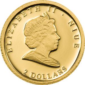 Niue / Gold Half Gram 2009 Spinner Dolphins - obverse photo