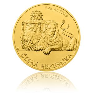 Niue / Gold Five Ounces 2017 Czech Lion - reverse photo
