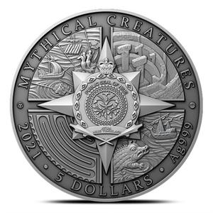 Niue / Silver Two Ounces 2021 Mythical Creatures - Kraken - obverse photo