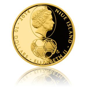 Niue / Gold Quarter Ounce 2014 Josef Masopust - obverse photo