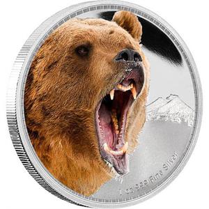 Niue / Silver Ounce 2016 Kings of the Continents - Grizzly Bear - reverse photo