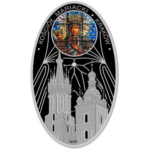 Niue / Silver Ounce 2011 Gothic Cathedrals - Kosciol Mariacki - reverse photo