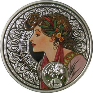 Niue / Silver Ounce 2011 Mucha - Sagittarius - reverse photo