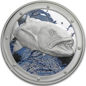 Niue / Silver Ounce 2015 Great Barracuda - reverse photo