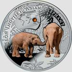 Silver Half Ounce 2016 Asian Elephant: Photo Coin, Niue, Silver Half Ounce 2016 Asian Elephant / thumbnail