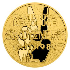 Niue / Gold Quarter Ounce 2019 Velvet Revolution - reverse photo