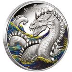 Silver Ounce 2024 Mythical Creatures - Sea Serpent: Photo Coin, Niue, Silver Ounce 2024 Mythical Creatures - Sea Serpent / thumbnail