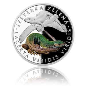 Niue / Silver Half Ounce 2017 European Green Lizard - reverse photo