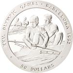Fifty Dollars 1989 Olympic Games Barcelona: Photo Coin, Niue, Fifty Dollars 1989 Olympic Games Barcelona / thumbnail