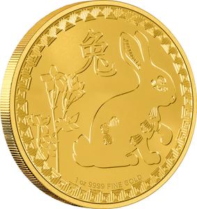 Niue / Gold Ounce 2023 Year of the Rabbit - reverse photo